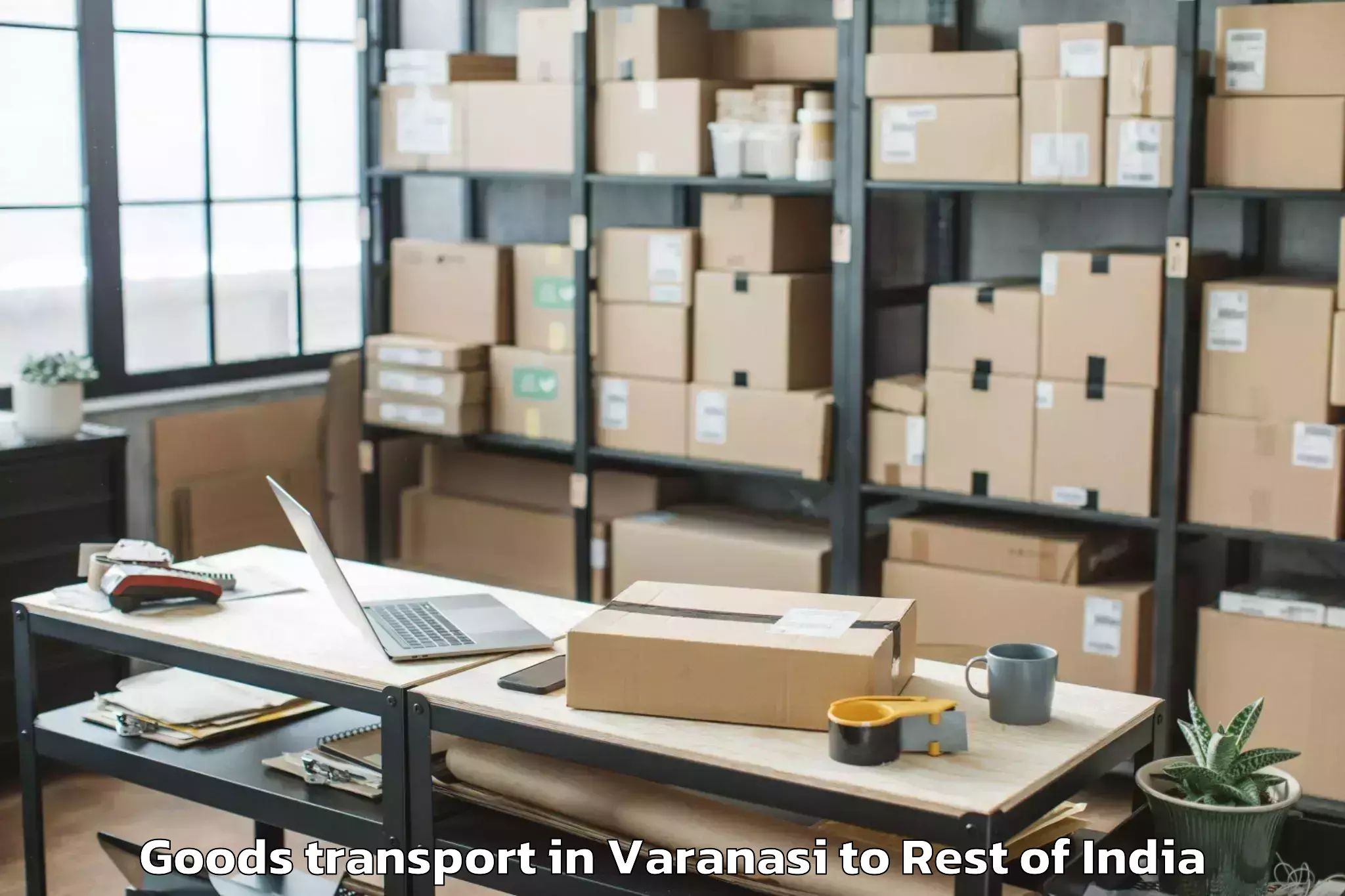 Quality Varanasi to Thembang Goods Transport